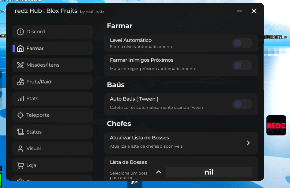 🇧🇷 Redzhub Traduzido〡Blox Fruits thumbnail